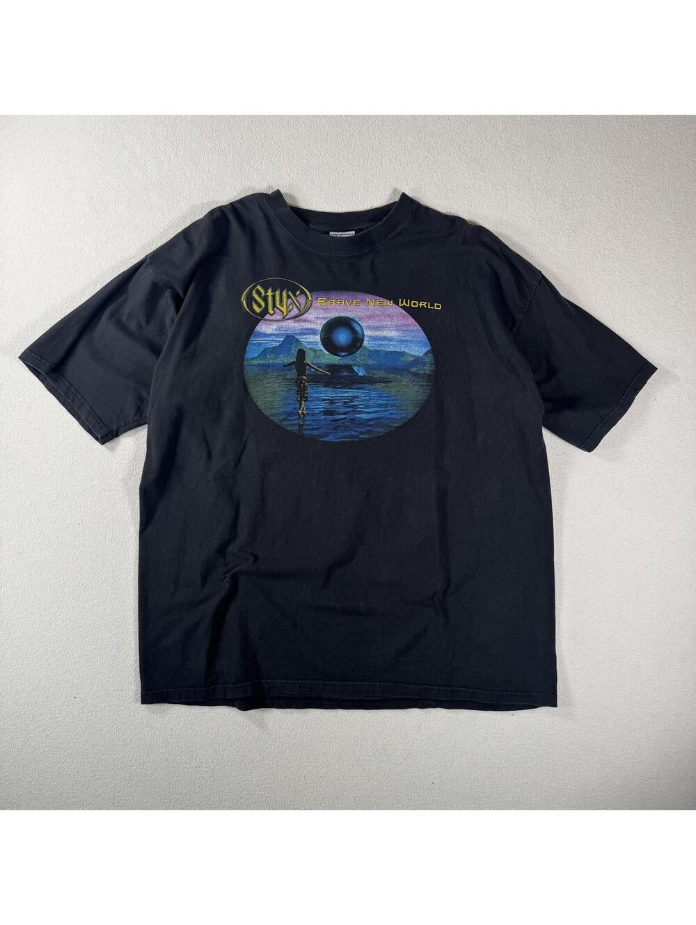 Vintage 2000 The Styx Brave New World Tour Concert Band Tee
